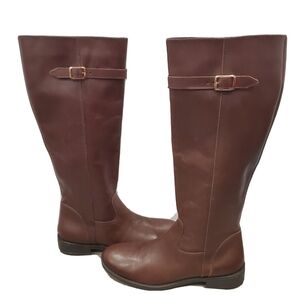 NEW Italian Shoemakers Antonia Brown Leather Boots